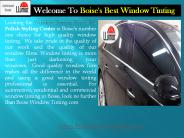 Home Window Tinting Boise| Boise’s Best Window Tinting