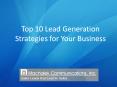 Top 10 Lead Generation Strategies for Your Business PowerPoint PPT Presentation