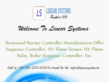 Burner Controller Manufacturers (1)