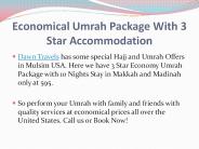 Economical Umrah Package With 3 Star Accommodation