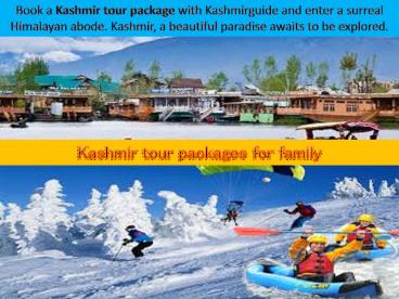 Best Family Trip to Jammu & Kashmir