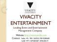 Vivacity Entertainment - International Artist and Wedding Event Management Company PowerPoint PPT Presentation