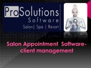 Salon Appointment Software-client management
