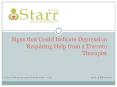 Signs that Could Indicate Depression Requiring Help from a Toronto Therapist .pptx PowerPoint PPT Presentation