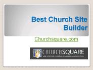 Best Church Site Builder at Churchsquare.com
