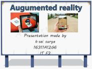 AUGUMENTED REALITY BY K.SAI SURYA