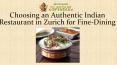 Authentic Indian Restaurant in Zürich - Flavour of India PowerPoint PPT Presentation