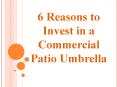 6 Reasons to Invest in a Commercial Patio Umbrella PowerPoint PPT Presentation
