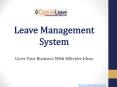 Leave Management & Vacation Tracking Software PowerPoint PPT Presentation