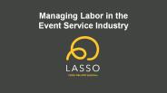 Managing Labor in the Event Service Industry