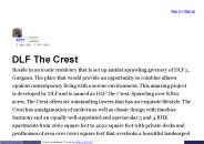 DLF The Crest Gurgaon Sector 54