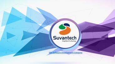 ERP Software Company | Suvan Technologies