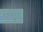 Responsibilities of a sonographer