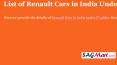 Find the List of Renault Cars in India With Price PowerPoint PPT Presentation
