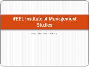 iFEEL Institute of Management Study in Lonavala