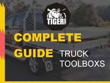 Complete guide truck toolboxes