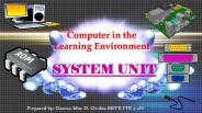 Computer System Unit (E-Learning)