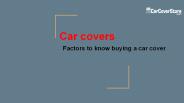 Car cover