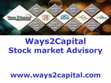 Stock Market Advisory Firm in Indore