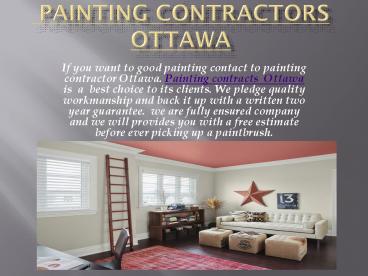 Ottawa House Painting