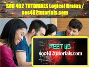 SOC 402 TUTORIALS Logical Brains / soc402tutorials.com