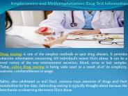 Amphetamine and Methamphetamine Drug Test Information