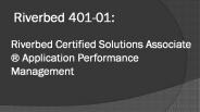 Riverbed RCSA-APM 401-01 dumps