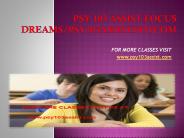 psy 103 assist Focus Dreams/psy103assistdotcom