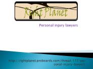 Personal injury lawyers