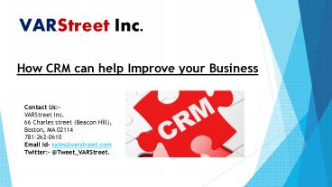 How CRM can help Improve your Business