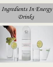 Ingredients In Energy Drinks