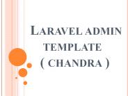 Laravel admin template