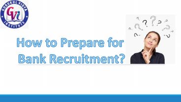 Bank Clerk Coaching in Chandigarh - Gurukul Vidya Institute