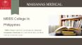 MBBS College In Philippines | Marianas Medical PowerPoint PPT Presentation