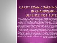 ca cpt exam coaching in chandigarh