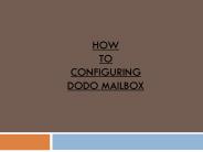 How to configuring your Dodo mailbox