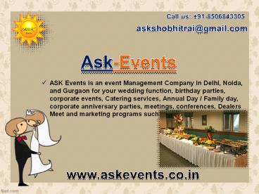 Event Management Company in Delhi