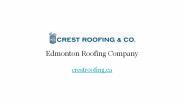 Crest Roofing - Edmonton AB, Canada