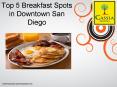Top 5 Breakfast Spots in Downtown San Diego PowerPoint PPT Presentation