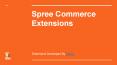 SpreeCommerce Extensions
