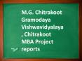 M.G. Chitrakoot Gramodaya Vishwavidyalaya, Chitrakoot MBA Project reports PowerPoint PPT Presentation
