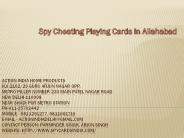 Spy Cheating Playing Cards in  Allahabad