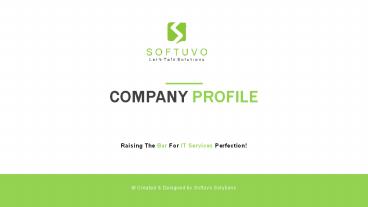 Softuvo Solutions Private Limited: We Promise Premium IT Services