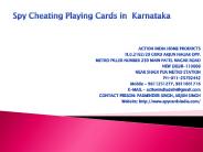 Spy Cheating Playing Cards in  Karnataka