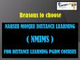 Why choose NMIMS for Distance Learning PGDM Courses. PowerPoint PPT Presentation