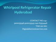 Whirlpool Refrigerator Repair Center in Hyderabad