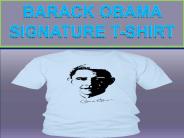 Barack obama signature t shirt