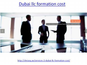 What is the best dubai llc formation cost