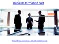 What is the best dubai llc formation cost PowerPoint PPT Presentation