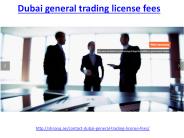 What is Dubai General Trading License Fees